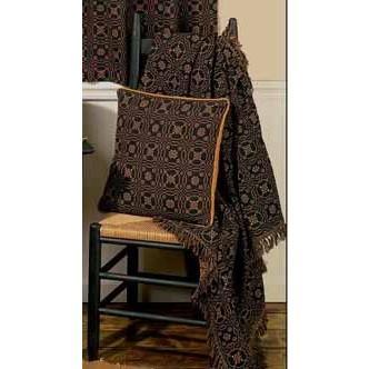 Black Mustard Lover㦙??S Knot Jacquard Afghan AF130011 - The Fox Decor
